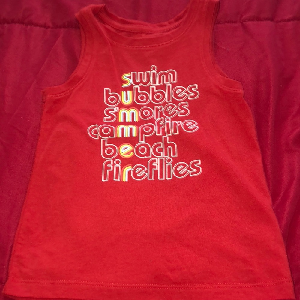 Red tank top
